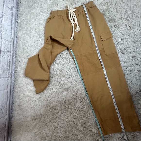 Time After Time Mustard Rope Tie Wide Leg Sweatpants - Picture 13 of 14